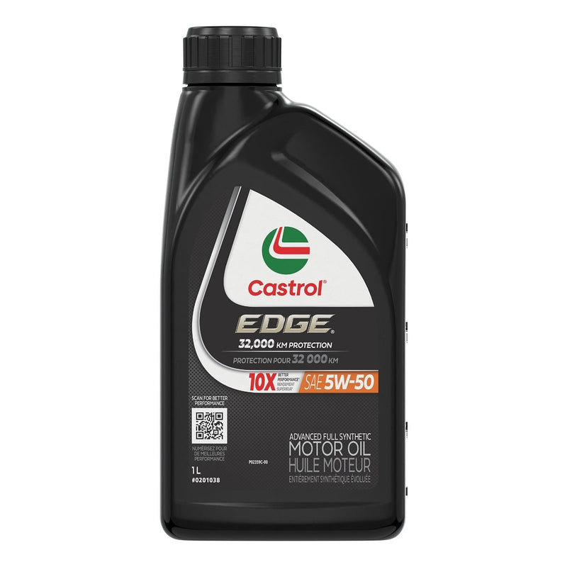 Castrol EDGE 5W50 Advanced Synthetic Engine/Motor Oil, 1-L Q6