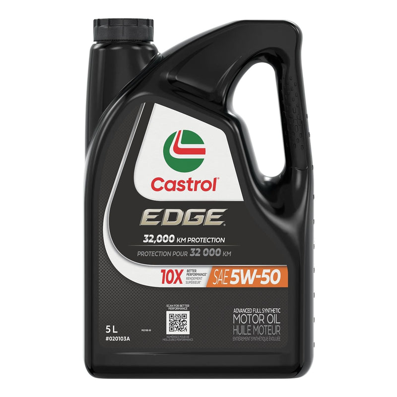 Castrol EDGE 5W50 Advanced Synthetic Engine/Motor Oil, 5-L N6