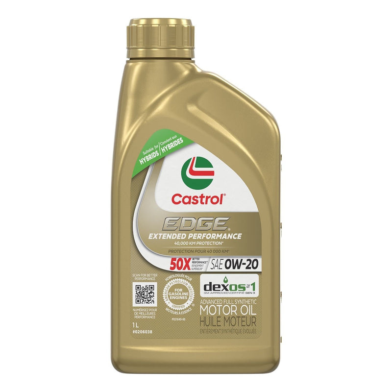 Castrol EDGE Extended Performance 0W20 Synthetic Engine/Motor Oil, 1-L S0