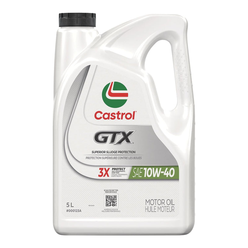 Castrol GTX 10W40 Conventional Engine/Motor Oil, 5-L U9
