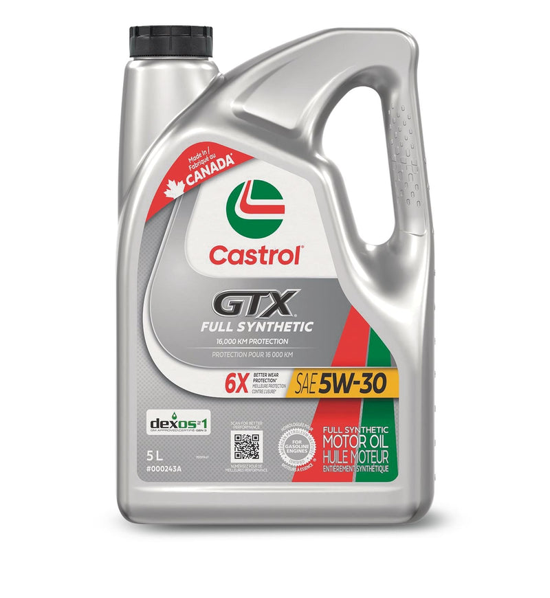 Castrol GTX Full Synthetic 5W30 Engine/Motor Oil, 5-L Jug G2