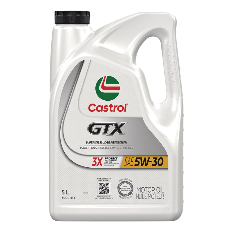 Castrol GTX ULTRACLEAN 5W30 Conventional Engine/Motor Oil, 5-L M7