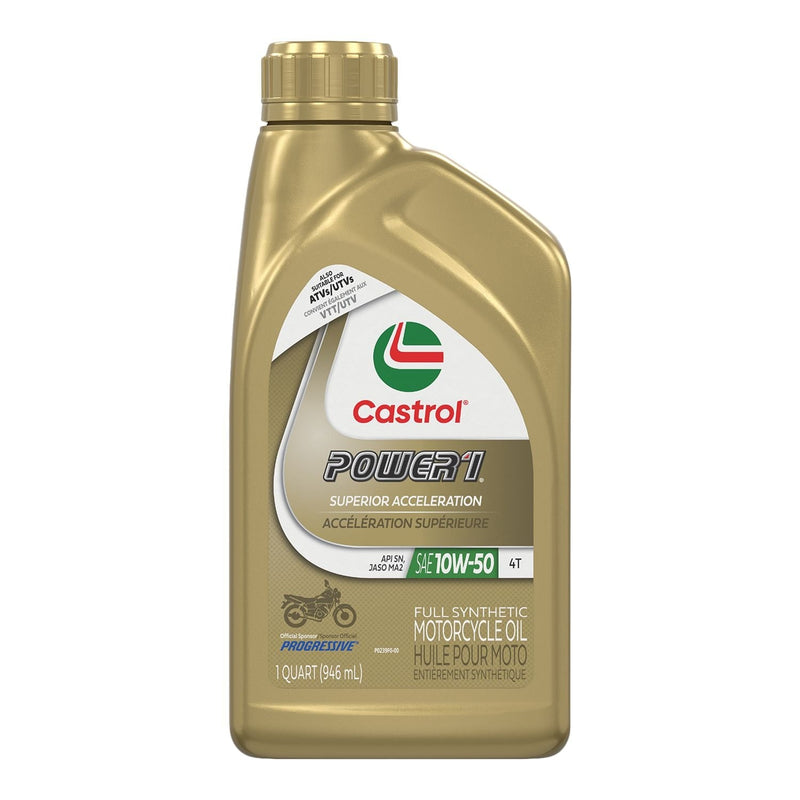 Castrol Power1 Motorcycle Oil 4T 10W50, 946-mL O6