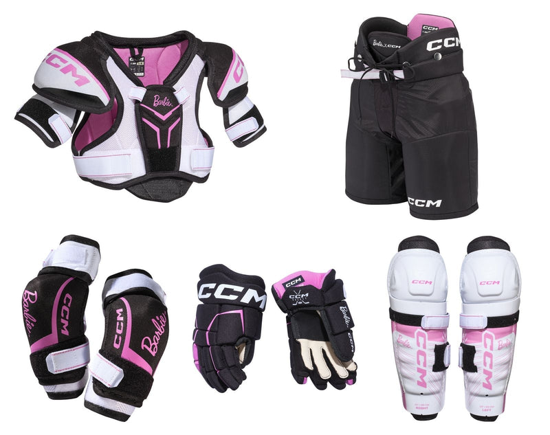 CCM Barbie Hockey Protective Kit, Youth, Assorted Sizes T9