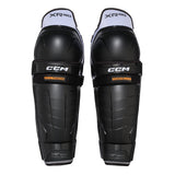 CCM Tacks XR80 Hockey Shin Guards, Senior, Black/White, Assorted Sizes