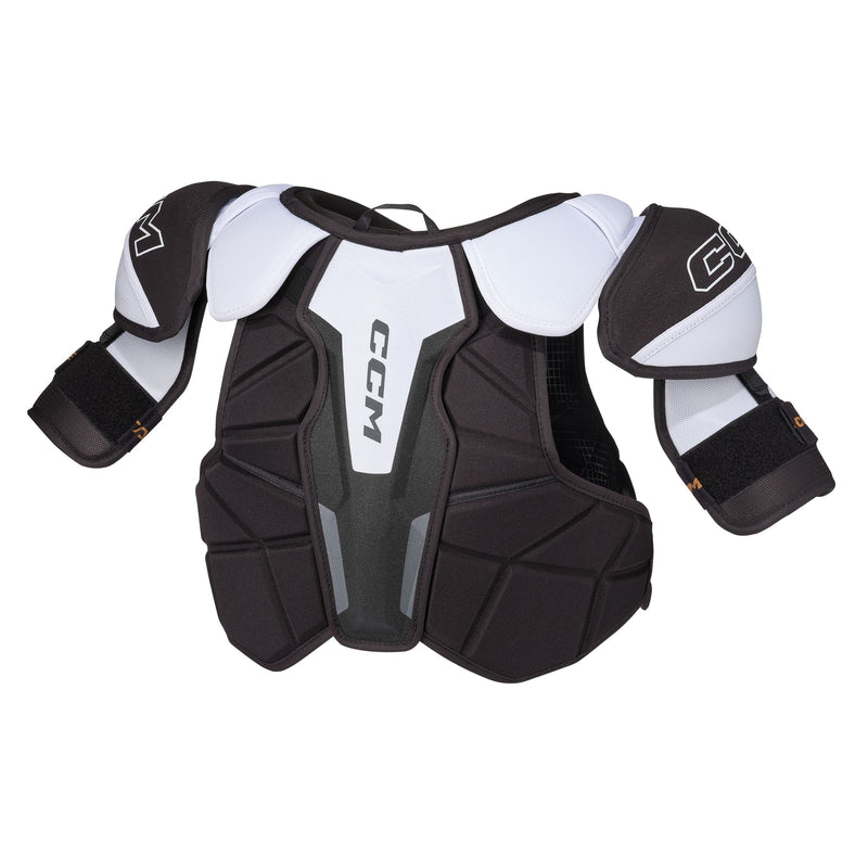 CCM Tacks XR80 Hockey Shoulder Pads, Junior, Black/White/Grey, Assorted Sizes B7