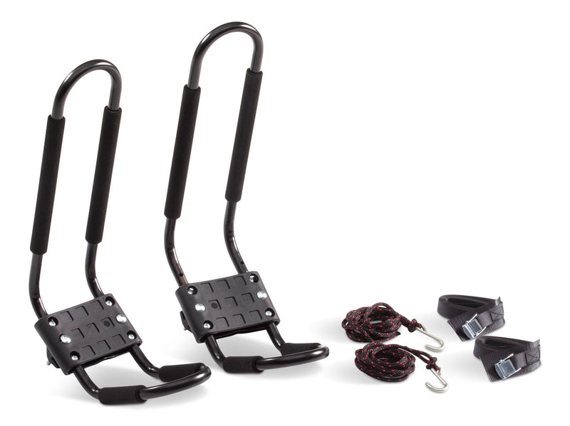 Certified Universal J-Rack Rooftop Mount Kayak Carrier, 2 Kayak Storage Capacity, Black N5