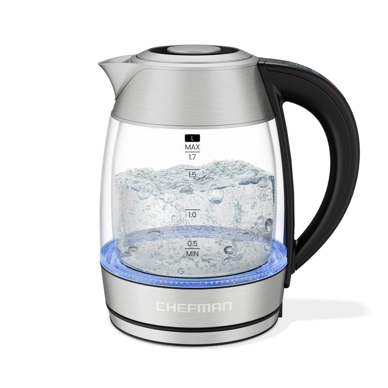 Chefman Custom-Temp 1.5L Digital Double Glass Kettle R8