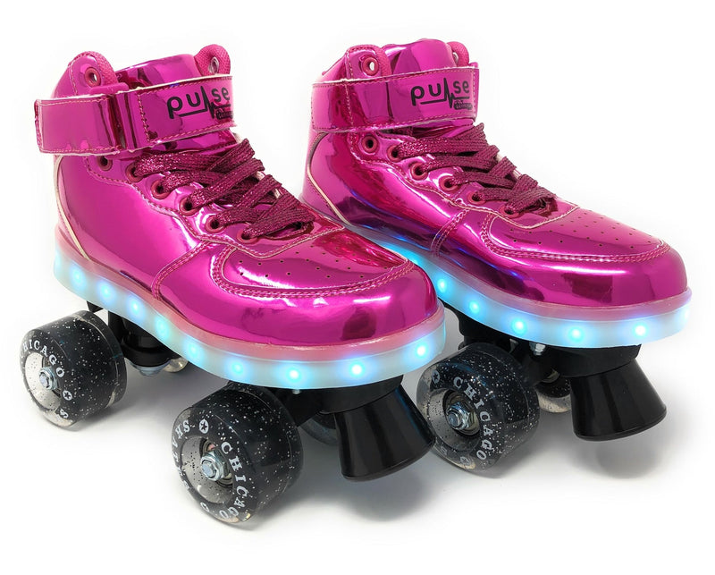 Chicago Skates Pulse LED Light Up Rollerskates, Pink V3