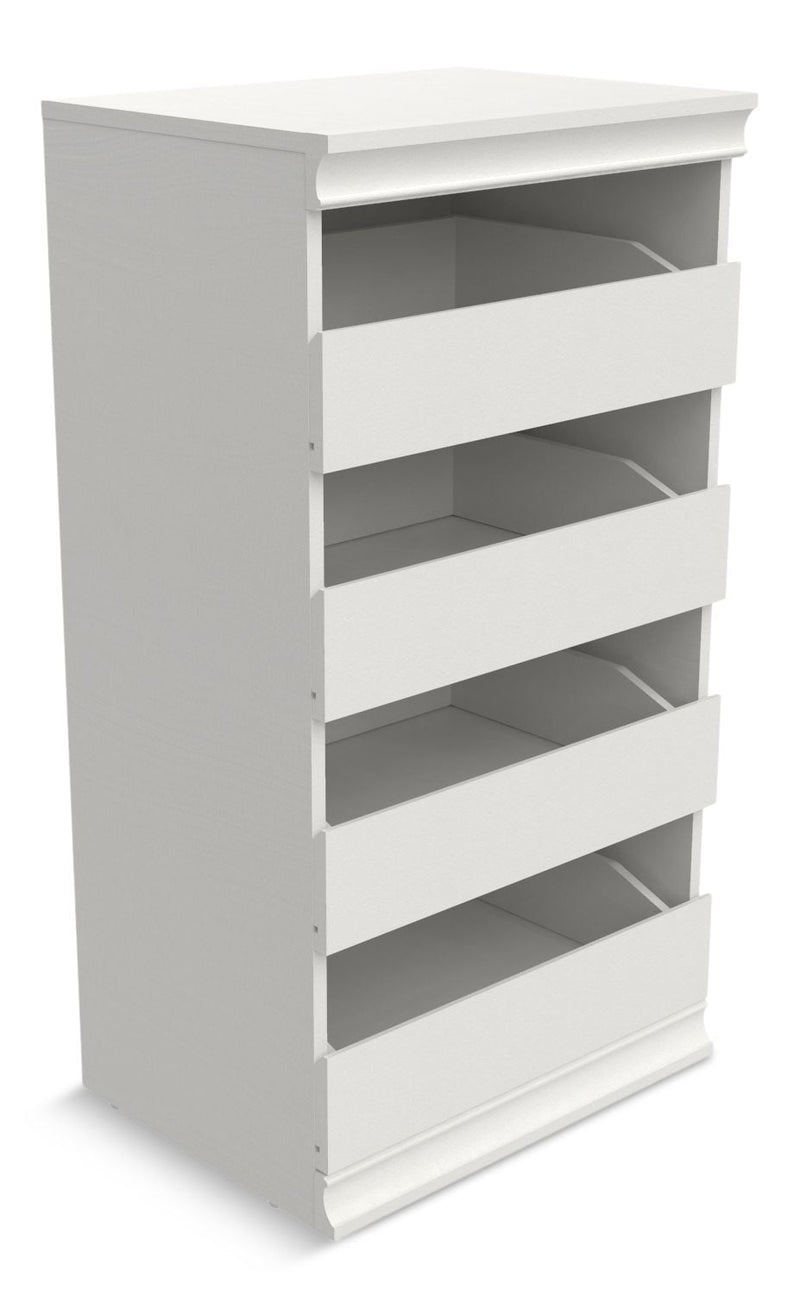 ClosetMaid Modular Stackable 4-Drawer Storage Unit, White L0