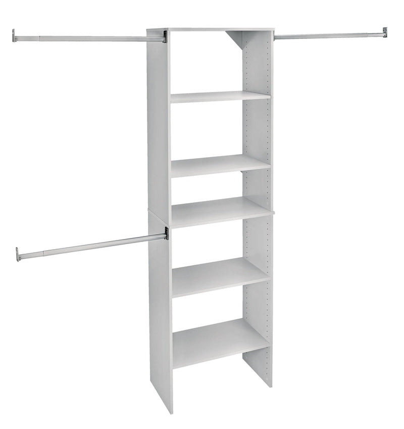 ClosetMaid Suite Symphony Starter Tower Kit, White, 25-in K0