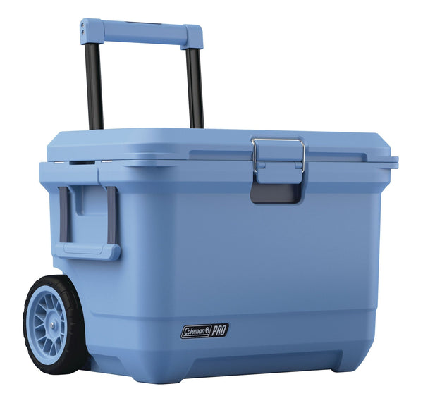 Coleman Pro Wheeled Hard Cooler, Blue, 55 QT L8