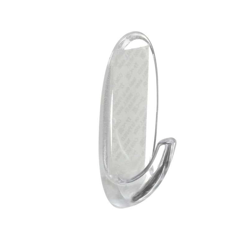 Command Medium Clear Hooks and Strips, Damage Free, 2-lb Capacity K7