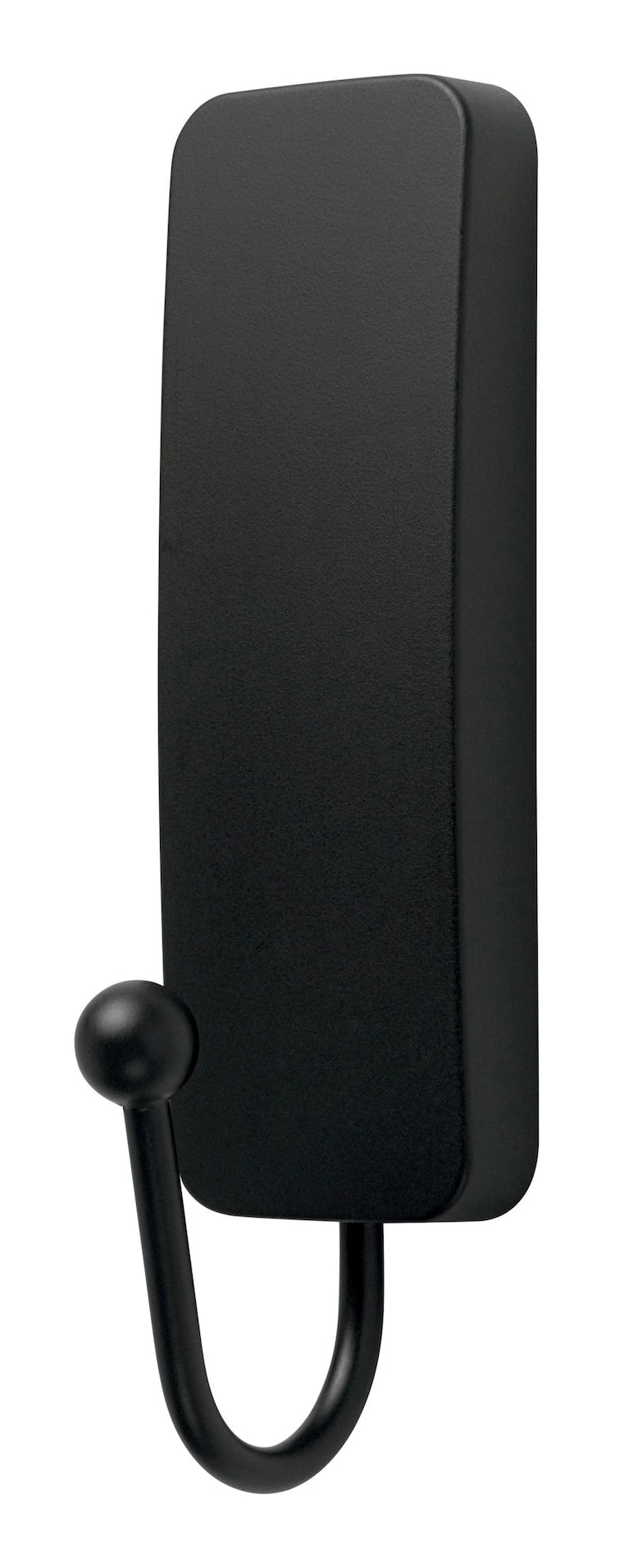 Command Medium Decorative Hook with Adhesive Strips, Matte Black, 3-lbs, 1 Strip per Pack C6
