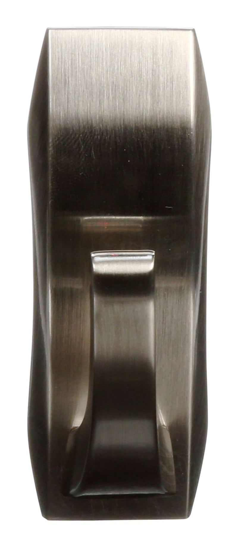 Command Medium Metal Décor Hook with Adhesive Strips, Brushed Nickel, 3-lbs, 1 Strip per Pack D5
