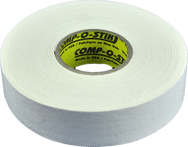 Comp-o-stik Cloth Hockey Stick Tape, White, 24-mm x 15-m, 4-pk A9