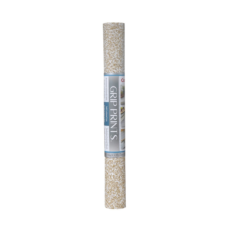 Con-Tact Grip Prints Non-Adhesive Cushioned Shelf/Drawer Liner, Beige Granite, 18-in x 4-ft N8