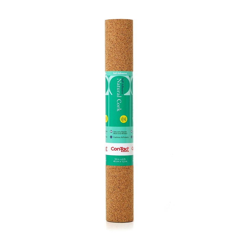 Con-Tact Self-Adhesive Multi-Use Cork Shelf/Drawer Liner & Bulletin/Message Board, 18-in x 4-ft N1