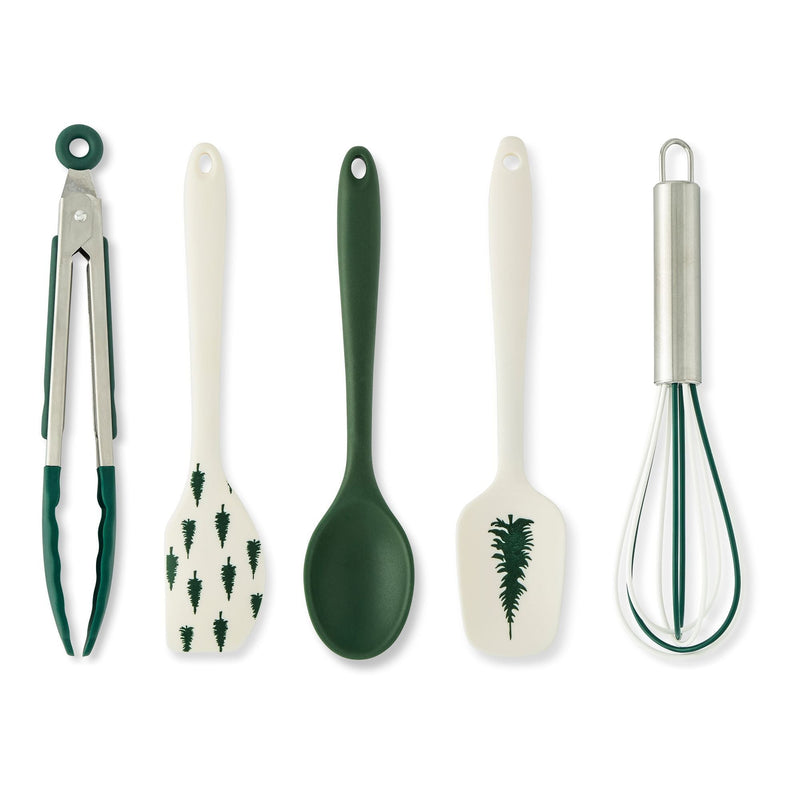 Core Home Evergreen Stain-Resistant Mini Utensils Set, 5-pc S0
