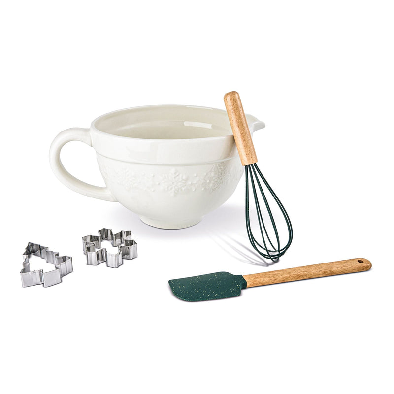 Core Home Snowflake Baking Set with Bamboo Handles, 5-pc L2