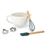 Core Home Snowflake Baking Set with Bamboo Handles, 5-pc