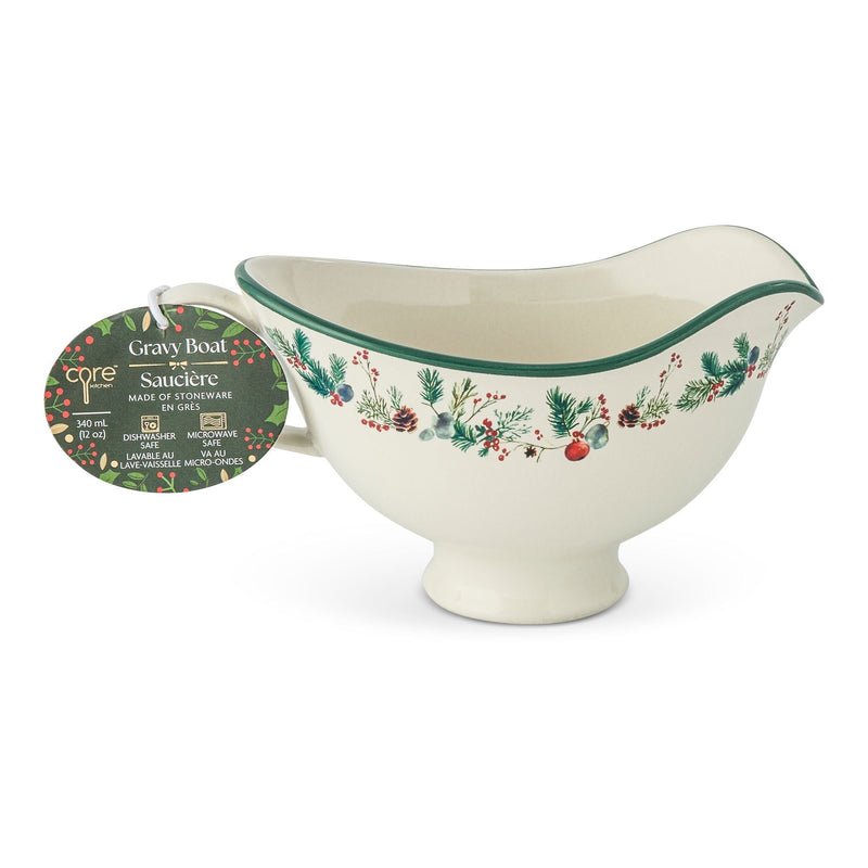Core Home Winter Berry Gravy Boat, 9.9-cm, Dishwasher Safe Z3