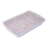 Core Kitchen Non-Stick Carbon Steel Cake Pan with Lid, Floral Print
