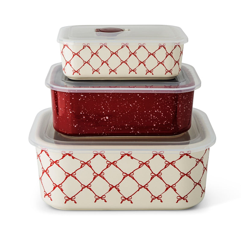 Core Kitchen Red Stackable Rectangular Baking Dishes, 6-pc R8