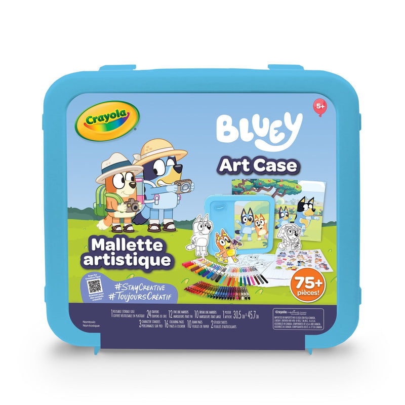 Crayola Bluey Art Case, 78 Pieces, Multicolour E2