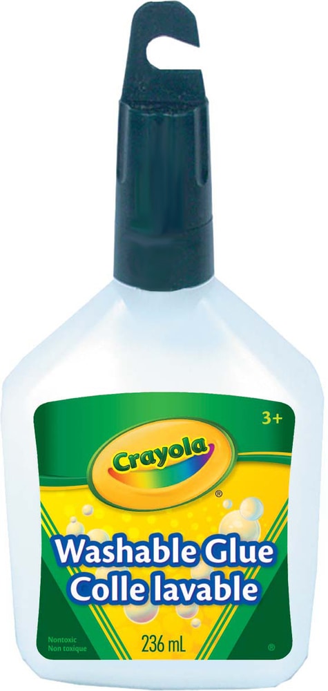 Crayola Washable Glue, White, 236-ml, for Arts & Crafts R0