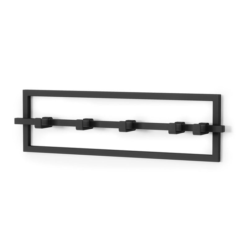Cubiko 5 Hook Rack, Black G0