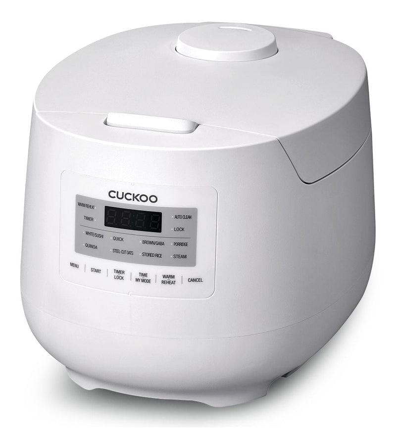 Cuckoo Rice Cooker with Steam Sterilization, 6-Cup, White R6