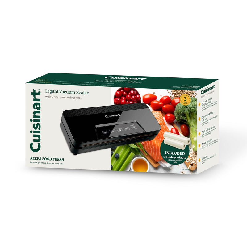 Cuisinart Digital Touch Screen Vacuum Sealer, with 2 Rolls W2