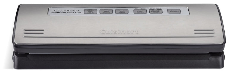 Cuisinart One-Touch Vacuum Sealer, Stainless Steel, Black U0