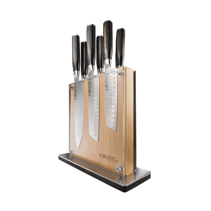 CUISINE:: PRO DAMASHIRO EMPEROR SHI 7PC KNIFE BLOCK Q2