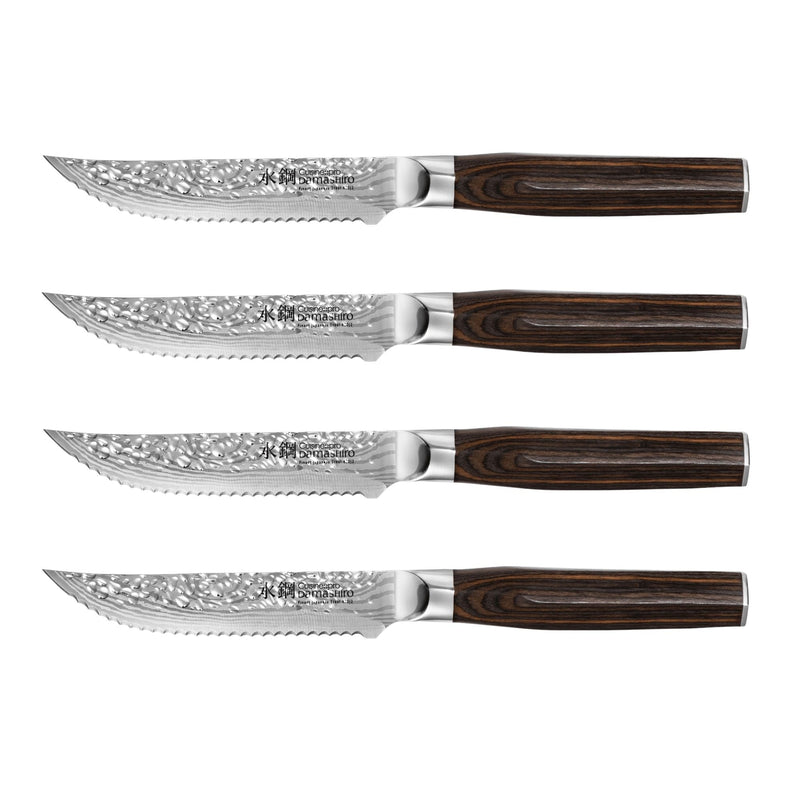 CUISINE:: PRO DAMASHIRO EMPEROR STEAK KNIFE SET/4 Q8