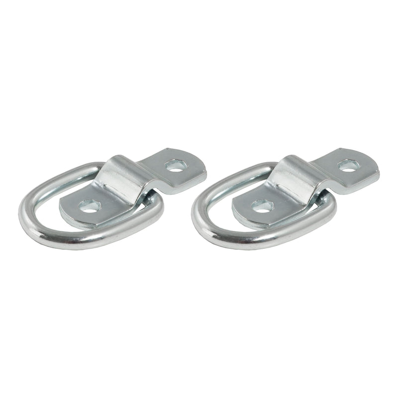 CURT 1-in x 1-1/4-in Surface-Mounted Tie-Down D-Rings, 1200-lb, 2-pk D0