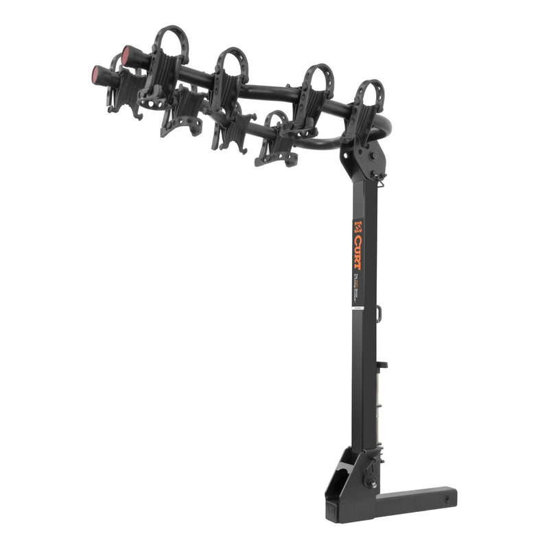 CURT 12126 Premium Hitch-Mounted Bike Rack (4-Bike, 2-in Shank) Y4