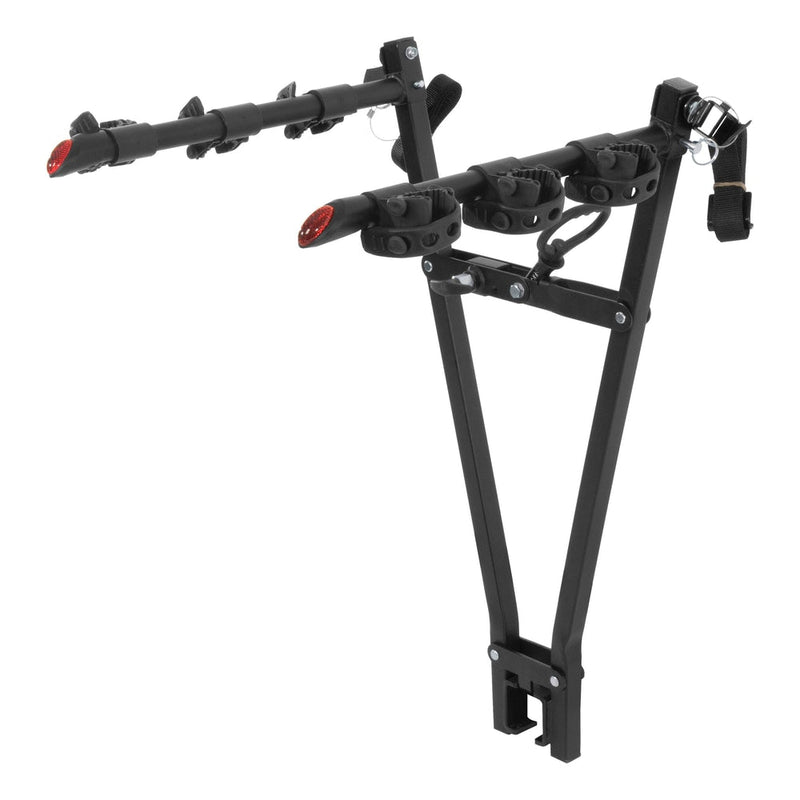 CURT 18013 Clamp-On 3-Bike Hitch Mount Bike Rack, Fits Over 2-in Receiver, Black W2