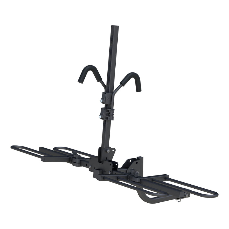 CURT 18085 2-Bike Tray-Style Hitch Mount Bike Rack, Fits 1-1/4, 2-in Receiver, Black R2