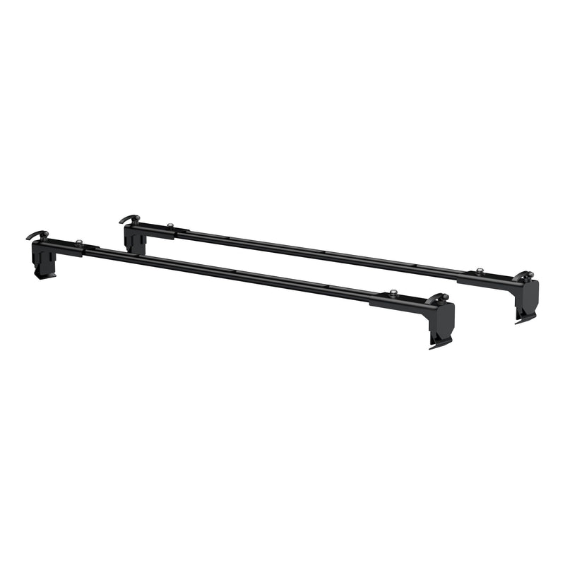 CURT 18119 Quick-Release Roof Rack Crossbars, Black Steel, Select Jeep Wrangler JK O6