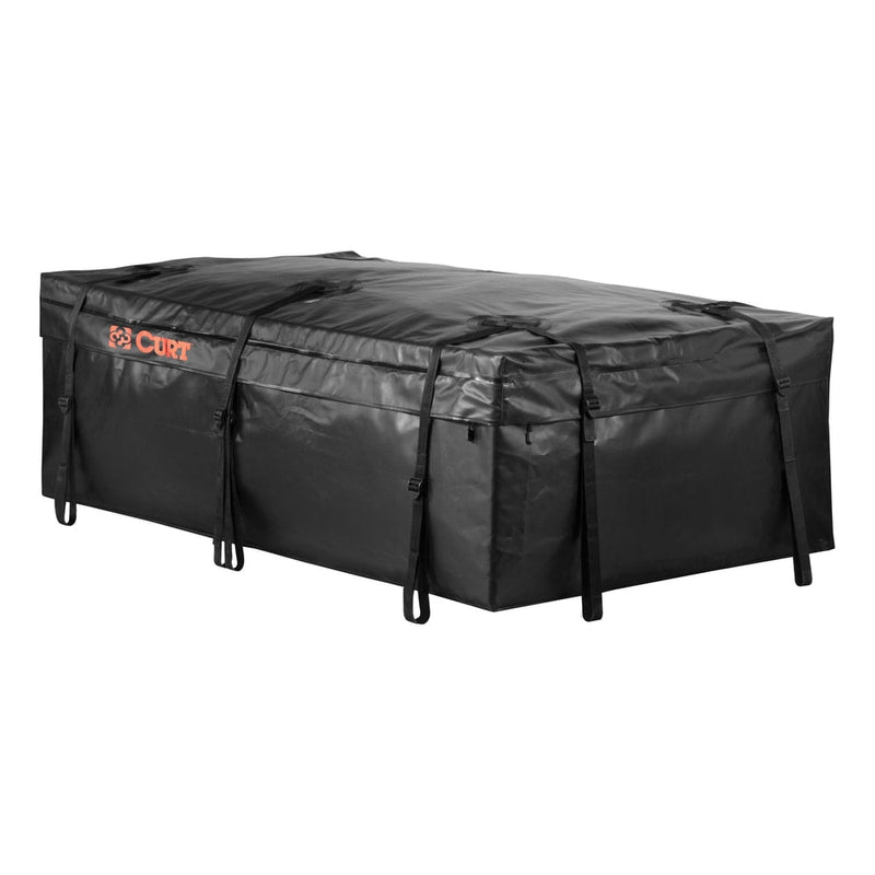 CURT 18221 Weather-Resistant Vinyl Roof Top Cargo Bag, Black, 59 x 34 x 21-in S7