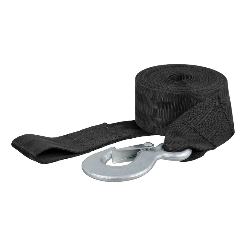 CURT 29450 15-ft Winch Strap with Snap Hook (1,100-lb) F9
