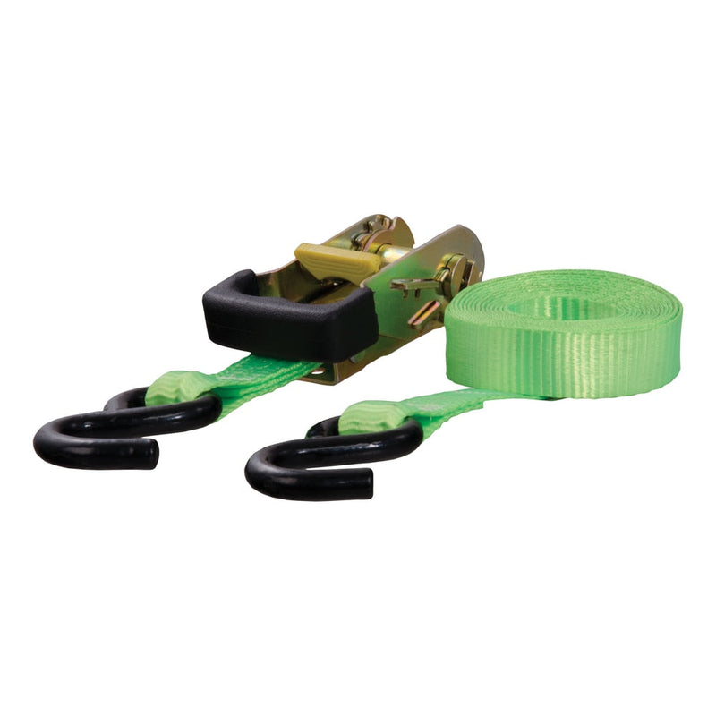 CURT 83027 16-ft Lime Green Cargo Strap with S-Hooks (1,100-lb) L1