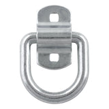 CURT 83742 3-in x 3-in Surface-Mounted Tie-Down D-Ring (3600-lb, Clear Zinc)