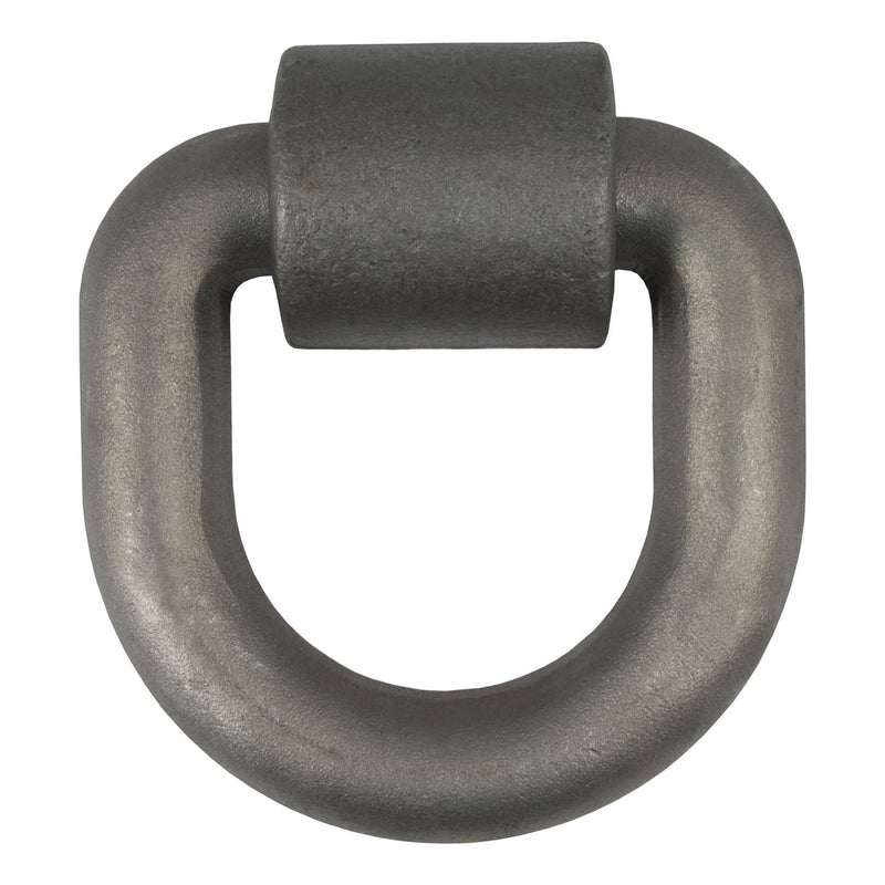 CURT 83770 3 x 3-in Weld-On Tie-Down D-Ring (15,587 lbs, Raw Steel) H9