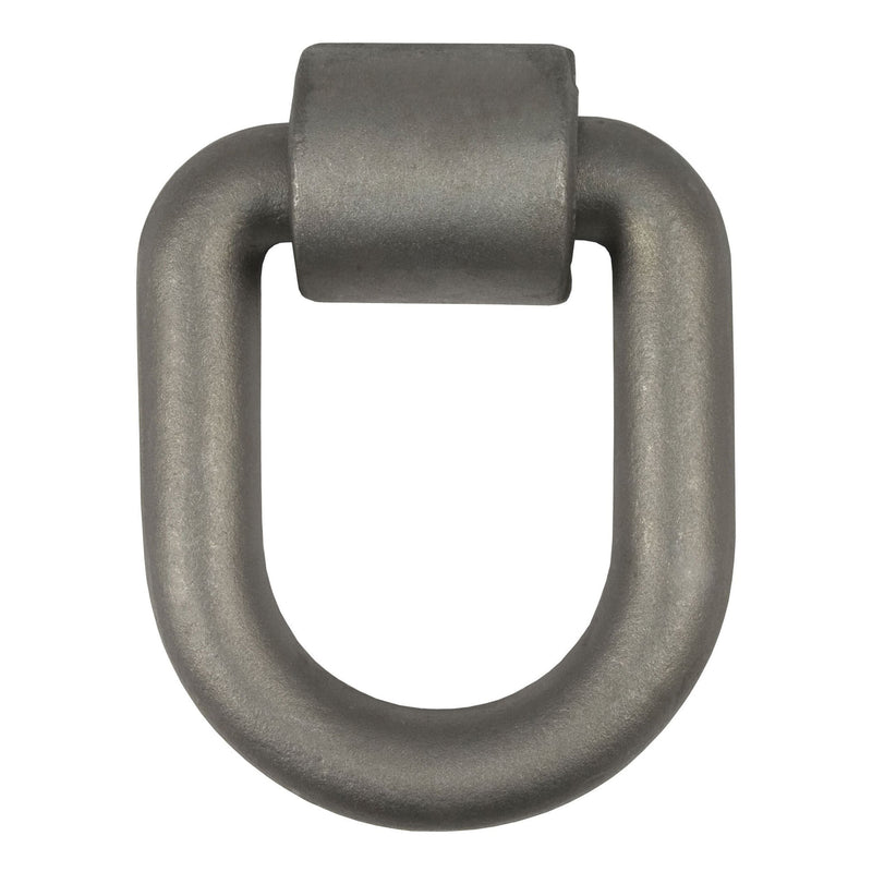 CURT 83780 3 x 4-in Weld-On Tie-Down D-Ring (15,587 lbs, Raw Steel) R4
