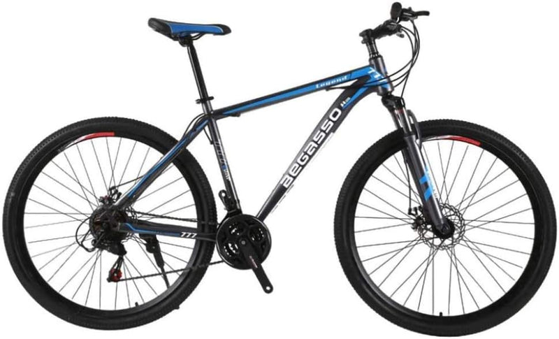 21-Speed Men's Mountain Bike Double Disc Brake 29 Inches All-Terrain City Bikes Adults Only Outdoor Cycling Hard Tail Front Suspension,C R0