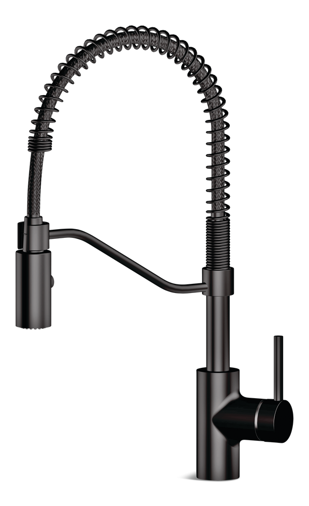 Danze Jasper Single Handle Pull Down Kitchen Faucet, Matte Black L8