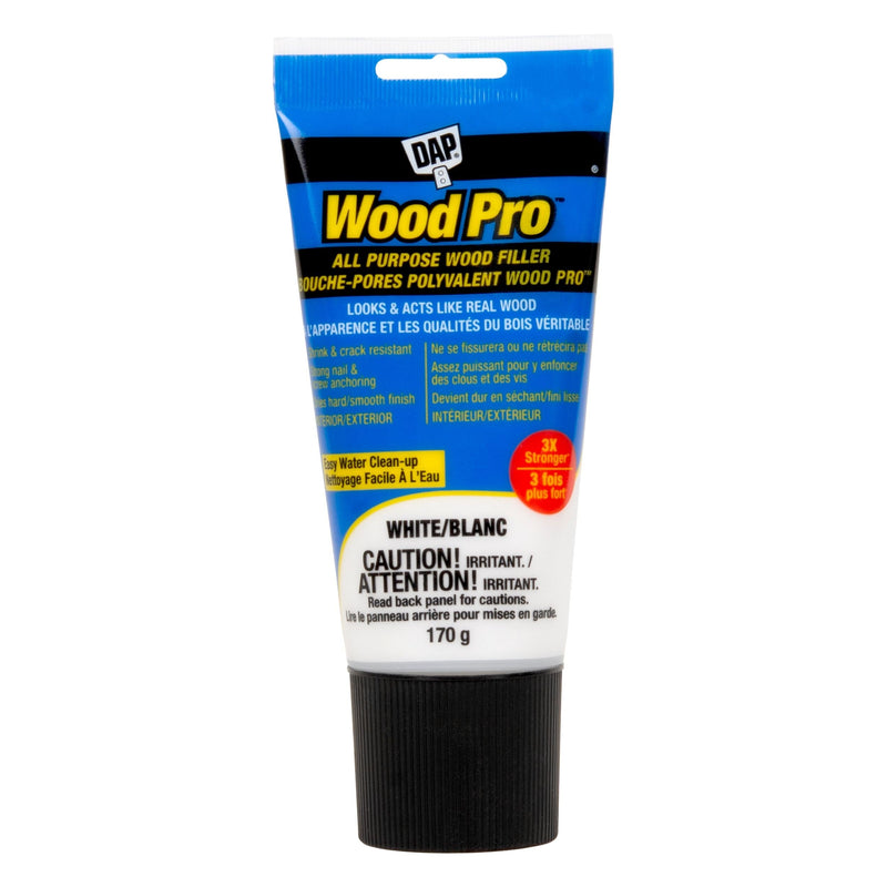 DAP WOODPRO Latex All Purpose Wood Filler, White, 170-g B7